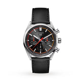 Tag Heuer Carrera Chronograph Black Dial Black Leather Strap Watch for Men - CBN201C.FC6542