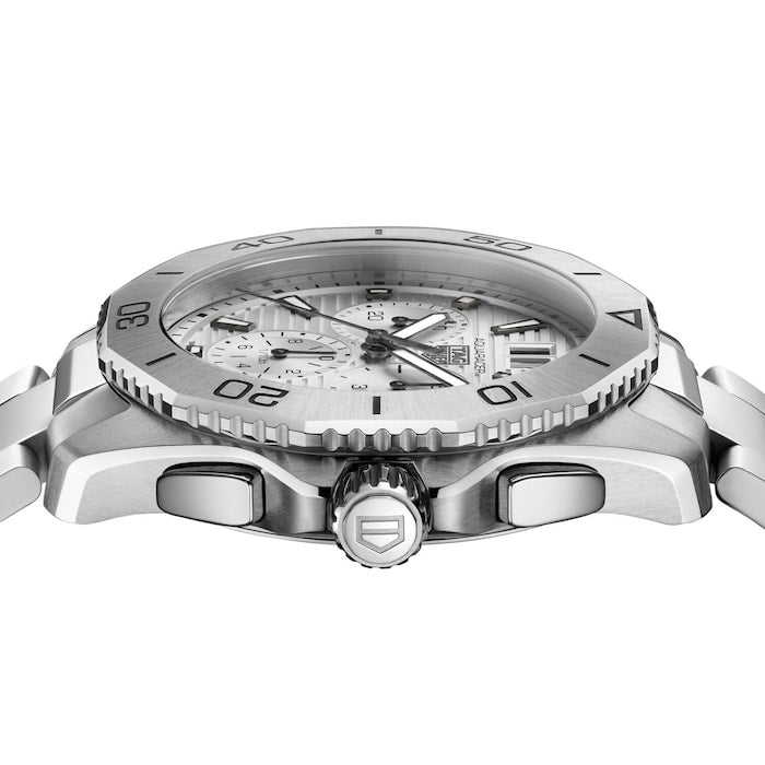 Tag Heuer Aquaracer Professional 200 Date White Dial Silver Steel Strap Watch for Men - CBP1111.BA0627 Buy Now By Tag Heuer