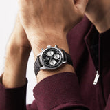 Tag Heuer Carrera Automatic Chronograph Black Dial Black Leather Strap Watch for Men - CBS2210.FC6534 Buy Now By Tag Heuer