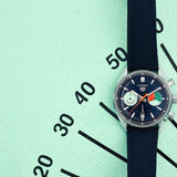 Tag Heuer Carrera Skipper Automatic Chronograph Blue Dial Blue Nylon Strap Watch for Men - CBS2213.FN6002 Buy Now By Tag Heuer