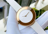 Calvin Klein Chic White Dial White Leather Strap Watch for Women - K7N236K2 Buy Now By Calvin Klein