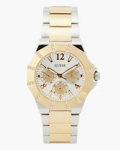Guess Sunray Multifunction Silver Dial Two Tone Steel Strap Watch for Women - GW0616L2 Buy Now By Guess