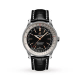 Shop Breitling Navitimer 1 Automatic 41mm Black Dial Black Leather Strap Mens Watch - A17326211B1P1 in USA