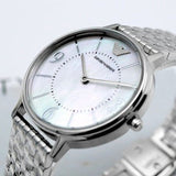 Emporio Armani Kappa Mother of Pearl Dial Silver Steel Watch For Women - AR2507 Buy Now By Emporio Armani