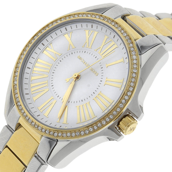 Michael Kors Kacie Three Hand Silver Dial Two Tone Steel Strap Watch for Women - MK6931 Buy Now By Michael Kors