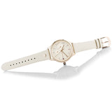 Shop Tommy Hilfiger Brooke Quartz White Dial Cream Leather Strap Watch for Women - 1782022 in USA