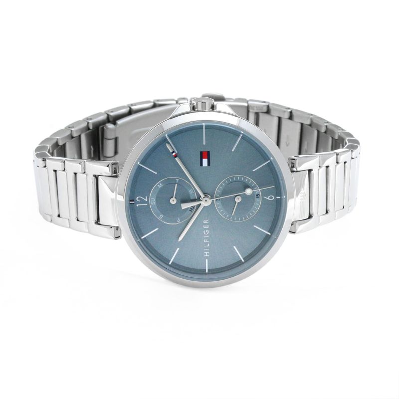 Shop Tommy Hilfiger Angela Blue Dial Silver Steel Strap Watch for Women - 1782126 in USA