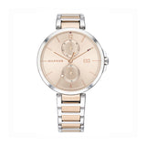 Shop Tommy Hilfiger Angela Chronograph Pink Dial Two Tone Steel Strap Watch for Women - 1782127 in USA