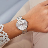 Shop Tommy Hilfiger Angela Chronograph Pink Dial Two Tone Steel Strap Watch for Women - 1782127 in USA