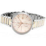 Shop Tommy Hilfiger Angela Chronograph Pink Dial Two Tone Steel Strap Watch for Women - 1782127 in USA