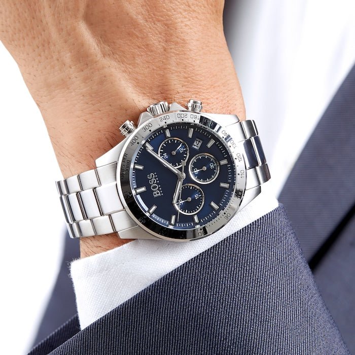 Hugo Boss Hero Sport Blue Dial Silver Steel Strap Watch for Men - 1513755 Buy Now By Hugo Boss
