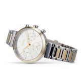 Hugo Boss Flawless Chronograph Silver Dial Two Tone Steel Strap Watch for Women - 1502550