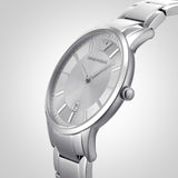 Emporio Armani Renato Quartz Silver Dial Silver Steel Strap Watch For Men - AR11189 Buy Now By Emporio Armani