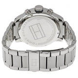 Shop Tommy Hilfiger Jackson Quartz Black Dial Silver Steel Strap Watch for Men - 1791243 in USA