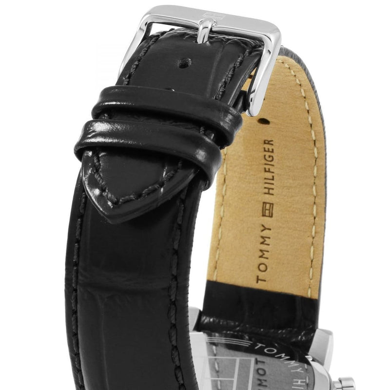 Tommy Hilfiger Kane Quartz Black Dial Black Leather Strap Watch for Men - 1791401 Buy Now By Tommy Hilfiger