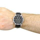 Tommy Hilfiger Kane Quartz Black Dial Black Leather Strap Watch for Men - 1791401 Buy Now By Tommy Hilfiger