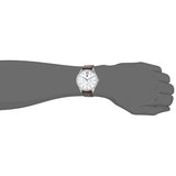 Shop Tommy Hilfiger Damon Quartz White Dial Brown Leather Strap Watch for Men - 1791418 in USA
