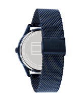 Shop Tommy Hilfiger Damon Quartz Blue Dial Blue Mesh Bracelet Watch for Men - 1791421 in USA