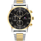 Tommy Hilfiger Analog Black Dial Two Tone Steel Strap Watch for Men - 1791539 Buy Now By Tommy Hilfiger