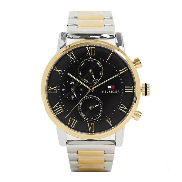 Tommy Hilfiger Analog Black Dial Two Tone Steel Strap Watch for Men - 1791539 Buy Now By Tommy Hilfiger