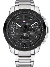 Tommy Hilfiger Iconic Quartz Black Dial Silver Steel Strap Watch for Men - 1791564 Buy Now By Tommy Hilfiger