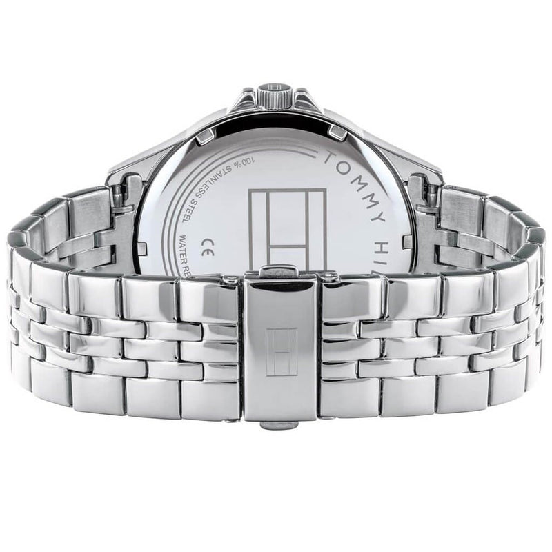 Tommy Hilfiger Shawn Multifunction Quartz Blue Dial Silver Steel Strap Watch for Men - 1791612 Buy Now By Tommy Hilfiger