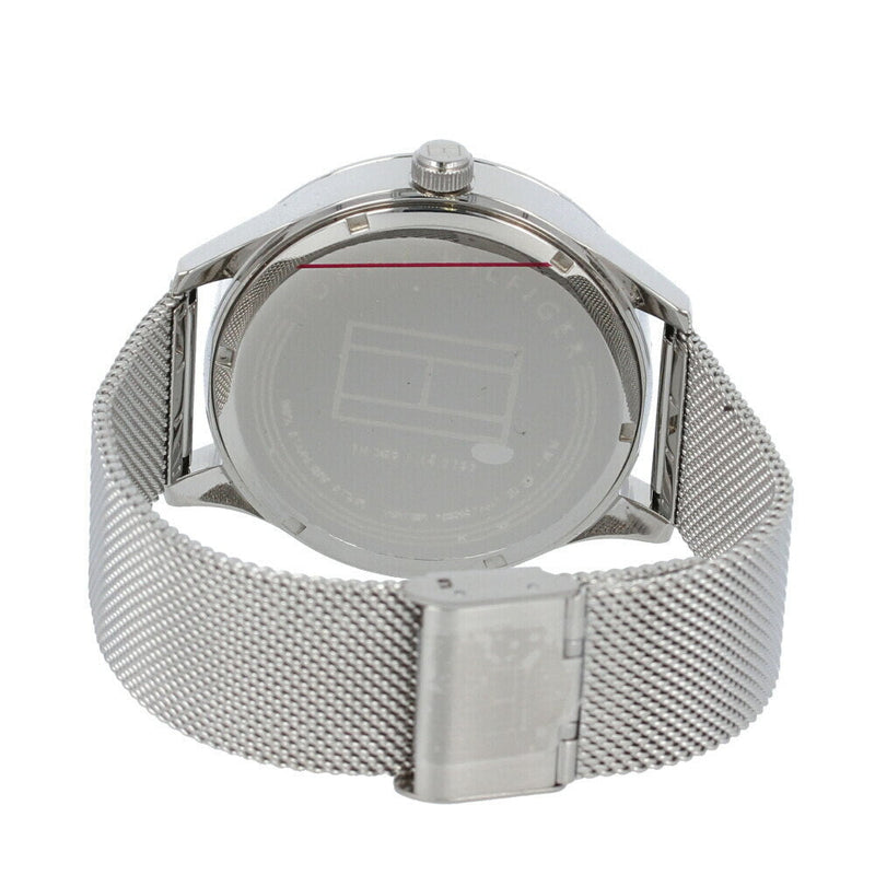 Tommy Hilfiger Spencer Skeleton Black Dial Silver Mesh Bracelet Watch for Men - 1791643 Buy Now By Tommy Hilfiger