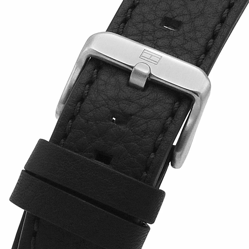 Tommy Hilfiger Trent Chronograph Quartz Black Dial Black Leather Strap Watch For Men - 1791810 Buy Now By Tommy Hilfiger