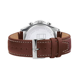 Tommy Hilfiger Parker Chronograph Blue Dial Brown Leather Strap Watch For Men - 1791837 Buy Now By Tommy Hilfiger