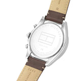 Tommy Hilfiger Parker Chronograph Blue Dial Brown Leather Strap Watch For Men - 1791837 Buy Now By Tommy Hilfiger