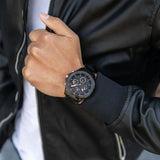 Tommy Hilfiger Aiden Chronograph Black Dial Black Steel Strap Watch For Men - 1791858 Buy Now By Tommy Hilfiger