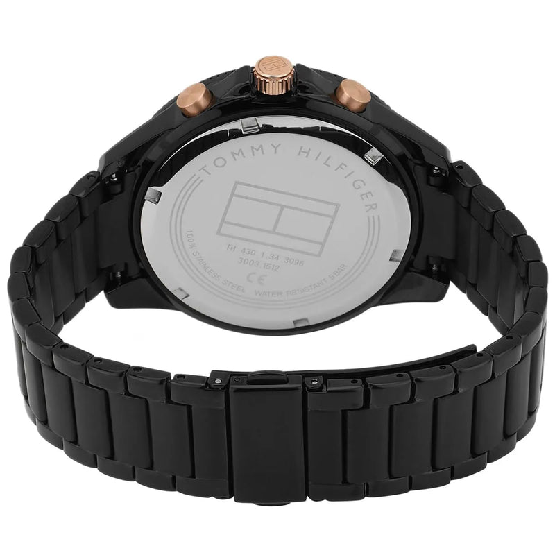 Tommy Hilfiger Aiden Chronograph Black Dial Black Steel Strap Watch For Men - 1791858 Buy Now By Tommy Hilfiger