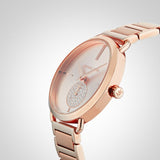 Michael Kors Portia Rose Gold Dial Rose Gold Steel Strap Watch for Women - MK3640 Buy Now By Michael Kors