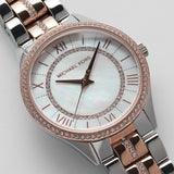 Michael Kors Lauryn Mother of Pearl Dial Two Tone Steel Strap Watch For Women - MK3979 Buy Now By Michael Kors