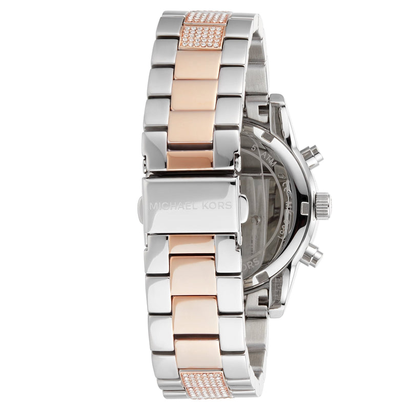 Michael Kors Ritz Chronograph White Dial Two Tone Steel Strap Watch For Women - MK6651 Buy Now By Michael Kors