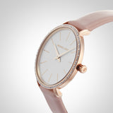 Michael Kors Pyper Analog White Dial Pink Leather Strap Watch For Women - MK2803 Buy Now By Michael Kors