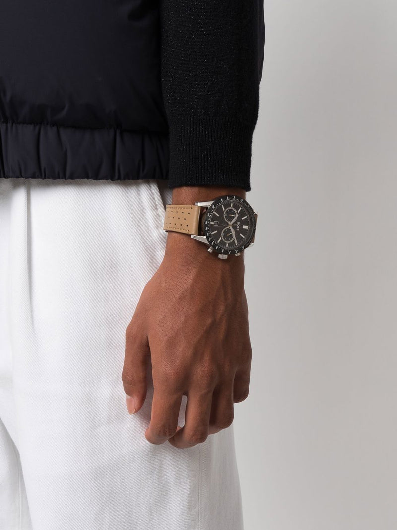 Hugo Boss Allure Black Dial Brown Leather Strap Watch for Men - 1513964 Buy Now By Hugo Boss