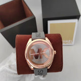Michael Kors Janelle Three Hand Grey Dial Grey Rubber Strap Watch For Women - MK7314 Buy Now By Michael Kors