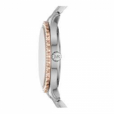 Michael Kors Layton Three Hand Mother of Pearl White Dial Two Tone Steel Strap Watch For Women - MK6849 Buy Now By Michael Kors