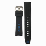 Shop Tommy Hilfiger Sport Multifunction Black Dial Black Rubber Strap Watch for Men - 1791143 in USA