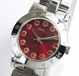 Marc Jacobs Amy Red Dial Silver Steel Strap Watch for Women - MBM3335 Buy Now By Marc Jacobs