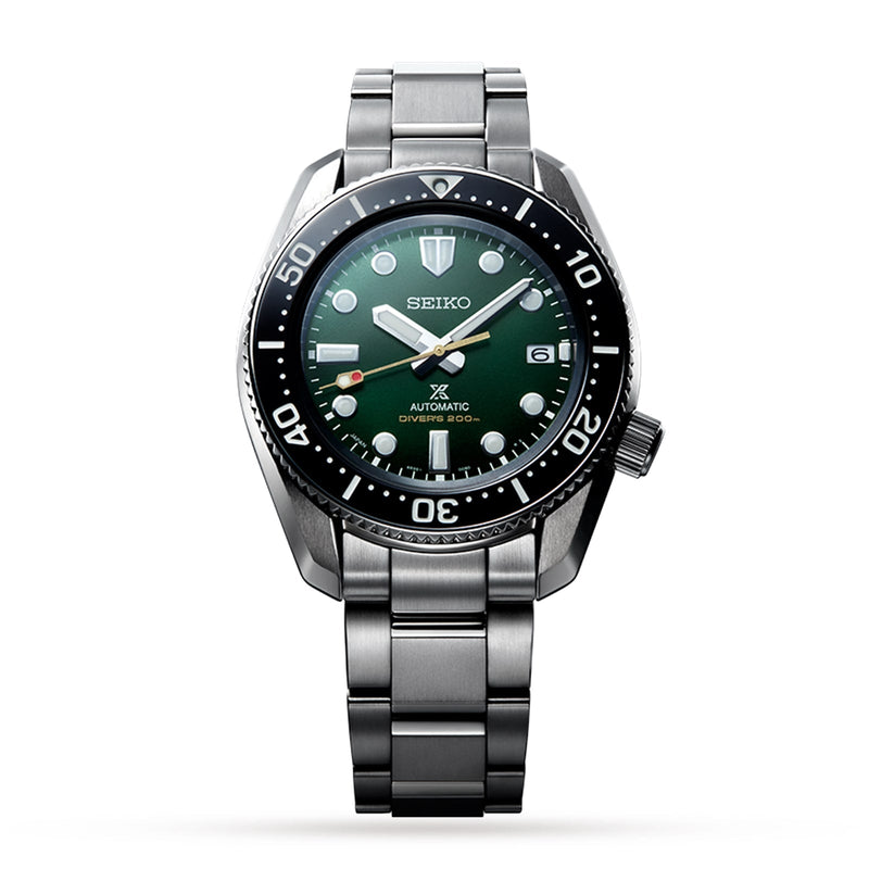 Shop Seiko Prospex 140th Anniversary Limited Divers Green Dial Silver Steel Strap Watch For Men - SPB207J1 in USA