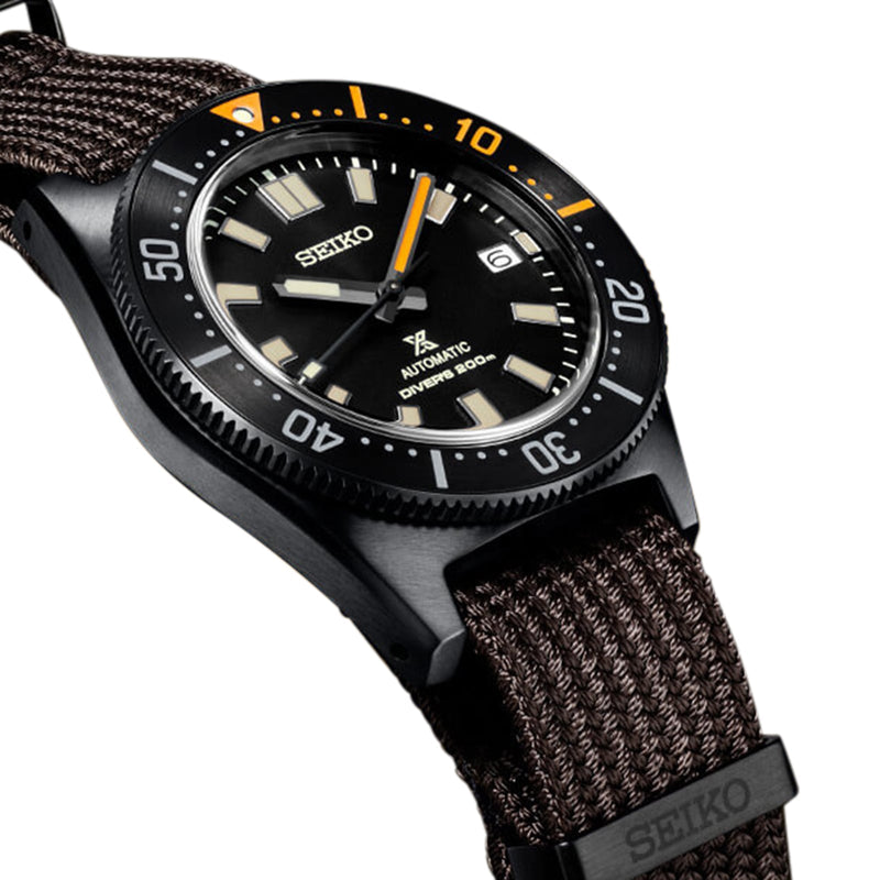 Shop Seiko Prospex Black Series 1965 Limited Edition Black Dial Brown NATO Strap Watch For Men - SPB253J1 in USA