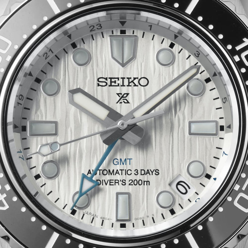 Shop Seiko Prospex Sea Arctic Ocean GMT Limited Edition Silver Dial Silver Steel Strap Watch For Men - SPB439J1 in USA