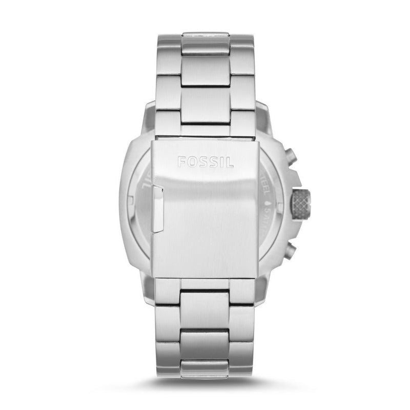 Fossil Modern Machine Black Dial Silver Steel Strap Watch for Men - FS4926 Buy Now By Fossil