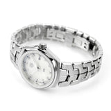 Shop Tag Heuer Link Quartz Diamonds Mother of Pearl Dial Silver Steel Strap Watch for Women - WBC1312.BA0600 in USA