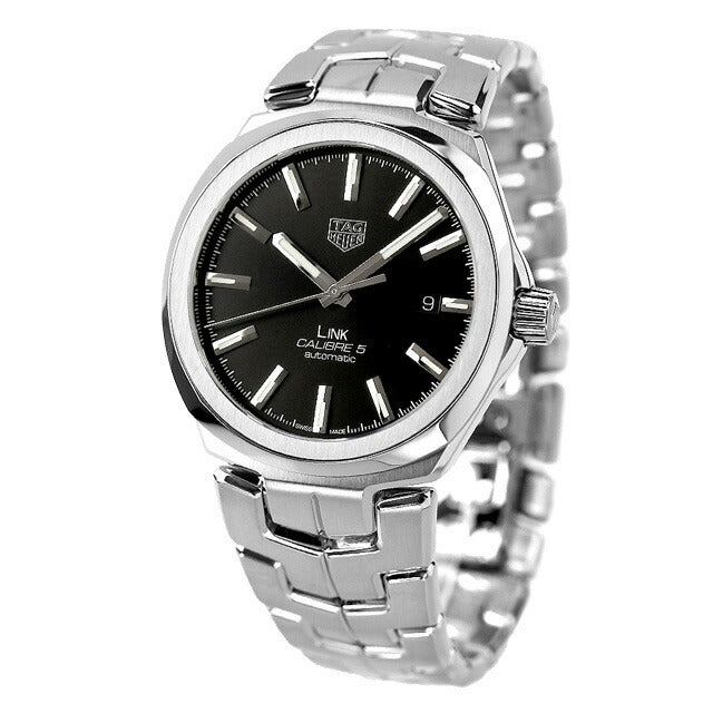 Shop Tag Heuer Link Quartz Black Dial Silver Steel Strap Watch for Women - WBC2110.BA0603 in USA
