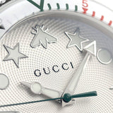 Shop Gucci Dive Quartz White Dial White Rubber Strap Watch For Men - YA136337 in USA