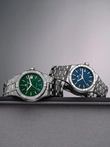 Maurice Lacroix Aikon Date Quartz Green Dial Silver Steel Strap Watch for Men - AI1108-SS002-630-1 Buy Now By Maurice Lacroix