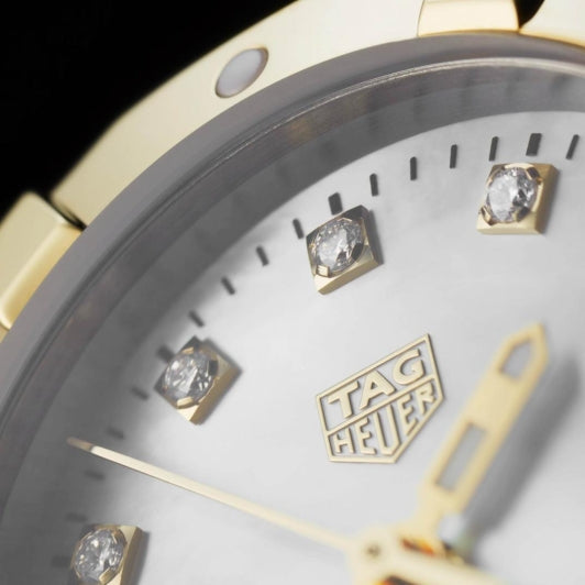Tag Heuer Aquaracer Diamonds Mother of Pearl Dial Two Tone Steel Strap Watch for Men - WBD1422.BB0321 Buy Now By Tag Heuer